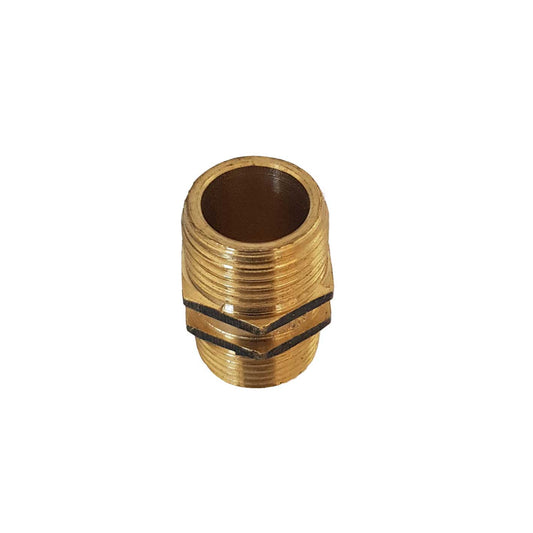 Brass 1/2" (15mm) Hex Nipple