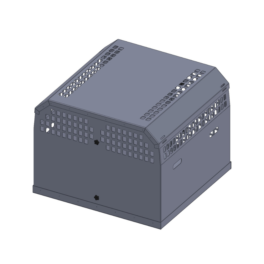 Ute Tray/Tub Double Bay Dog Crate